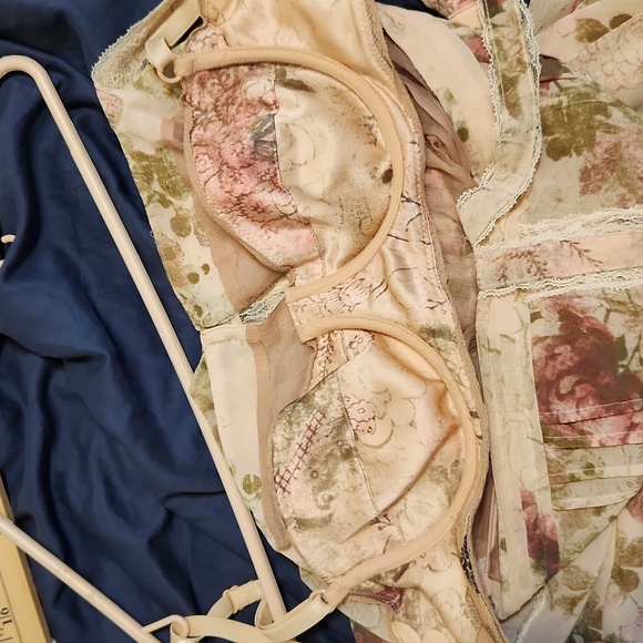 John Galliano Floral Print Peasant Dress - Picture 12 of 13